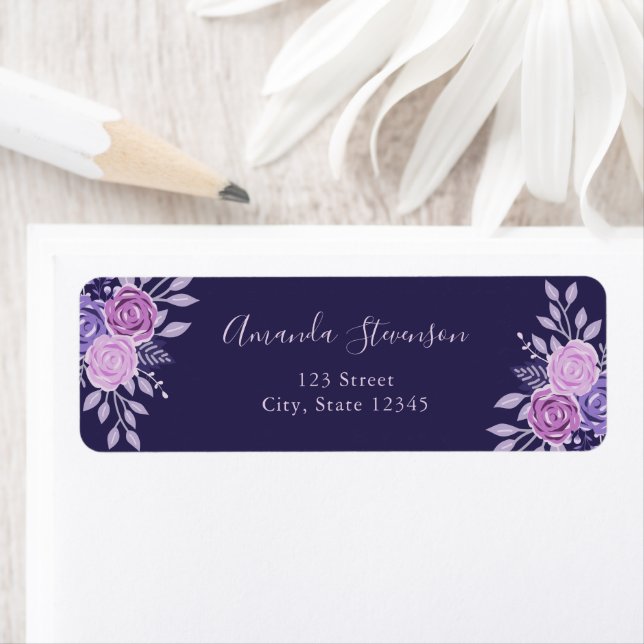 Lila und rosa Blumenmuster (Insitu)