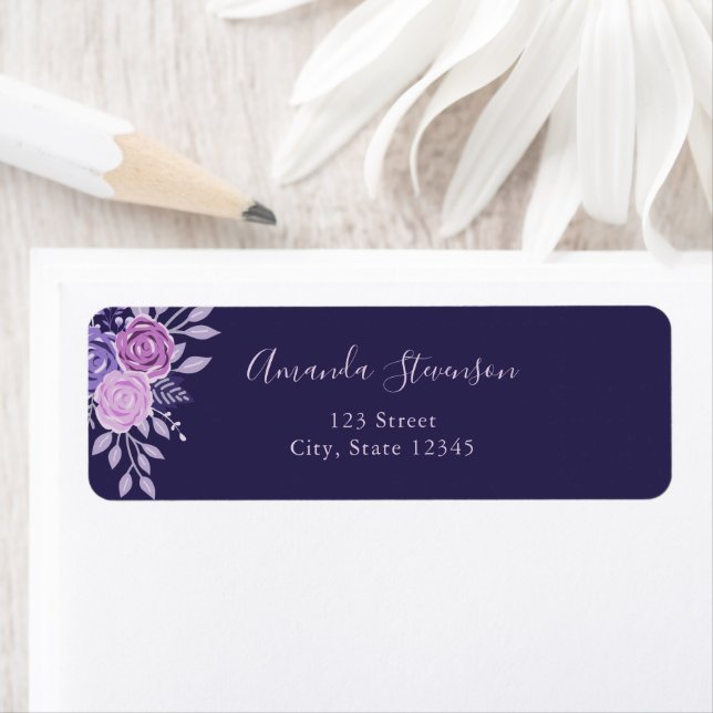 Lila und rosa Blumenmuster (Insitu)