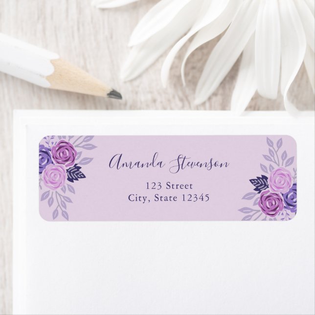 Lila und rosa Blumenmuster (Insitu)