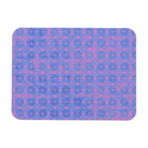 Lila und rosa Diamanten Magnet