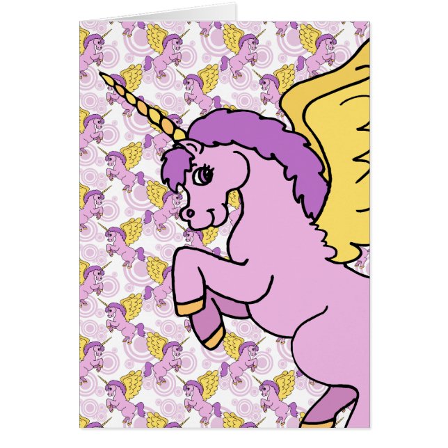 Lila und rosa Einhorndesign (Vorne)