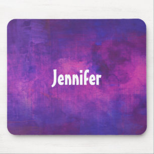 Lila und rosa Farbe Abstrakt Personalisiert Mousepad