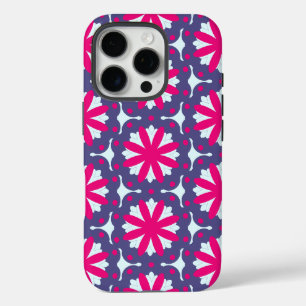 Lila und rosa florale Formen Illustration  iPhone 16 Pro Hülle