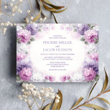 Lila und rosa florale Hochzeit
