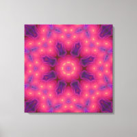 Lila und rosa Fraktal Kunst überzogene Canvas