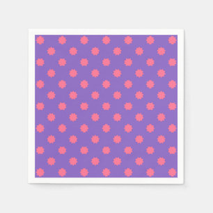 Lila und rosa Geo Serviette