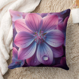 Lila und rosa Lilac-Blume Kissen