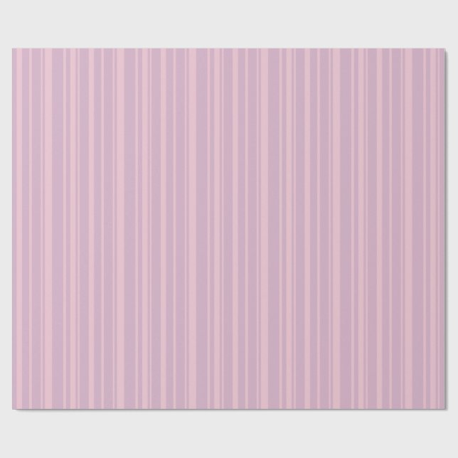 Lila- und Rosa-Linien-Muster Geschenkpapier (Flach)