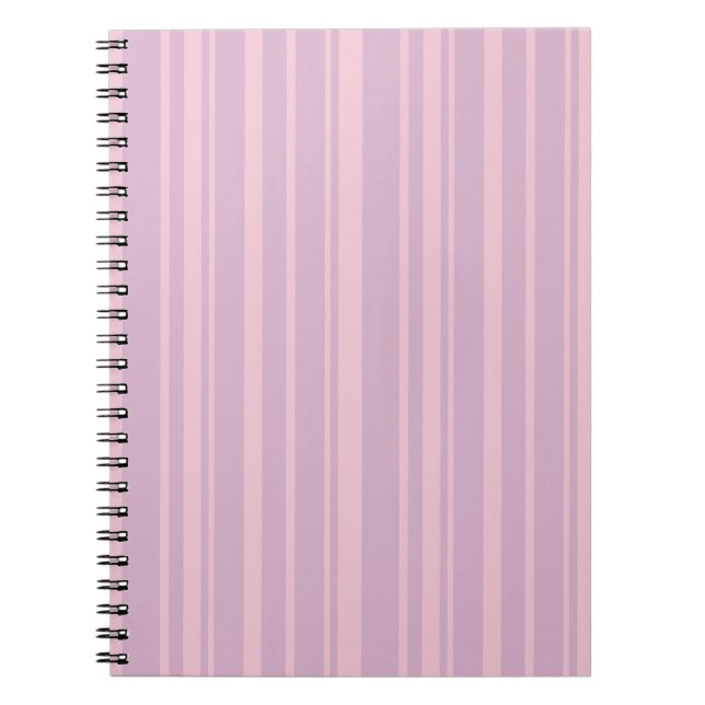 Lila- und Rosa-Linien-Muster Notizblock (Vorderseite)