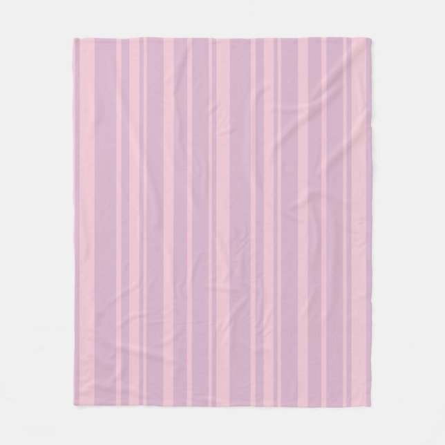 Lila- und Rosa-Linienmuster Fleecedecke (Vorderseite)