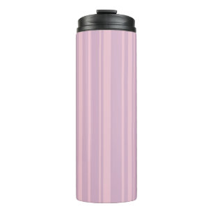 Lila- und Rosa-Linienmuster Thermosbecher