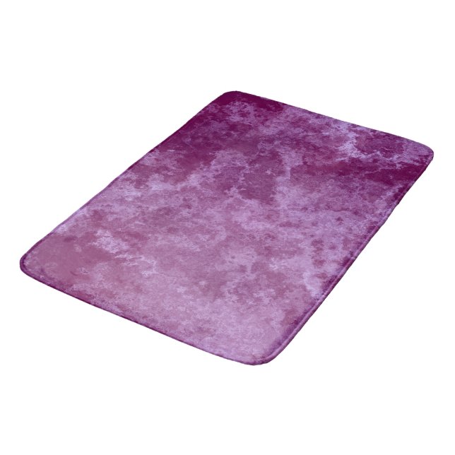 lila und rosa Marmor abstrakt Badematte (Schrägansicht)