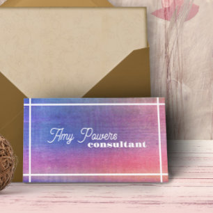 lila und rosa minimalistisch gestörte Malerei Visitenkarte