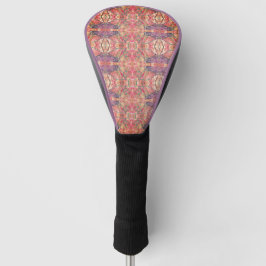 Lila und rosa Muster Golf Headcover