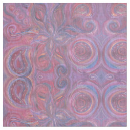 lila und rosa Paisleyblumengewebe Stoff