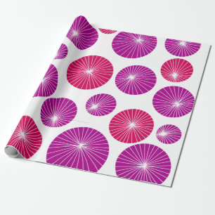 Lila und rosa Pinwheels Geschenkpapier