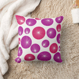 Lila und rosa Pinwheels Kissen