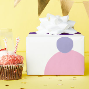 Lila und rosa Punkte Geschenkpapier