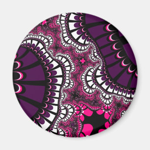 Lila und rosa Remix Magnet