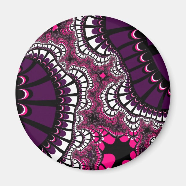 Lila und rosa Remix Magnet (Vorne)
