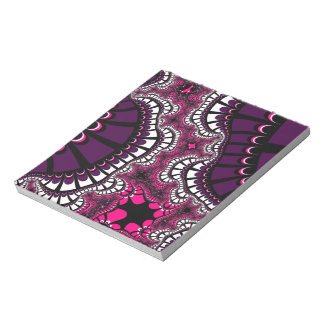 Lila und rosa Remix Notizblock