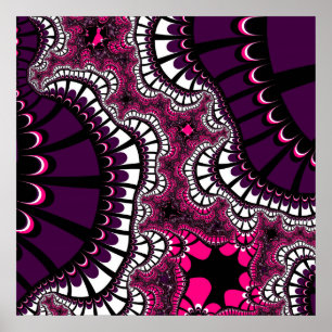 Lila und rosa Remix Poster