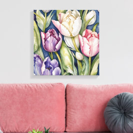 Lila und rosa Riesenspinner Leinwanddruck