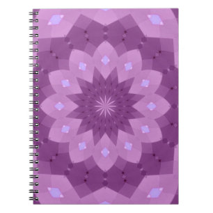 Lila und rosa Rosette Notizblock