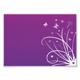Lila und rosa Schmetterlingswirbel Fotodruck