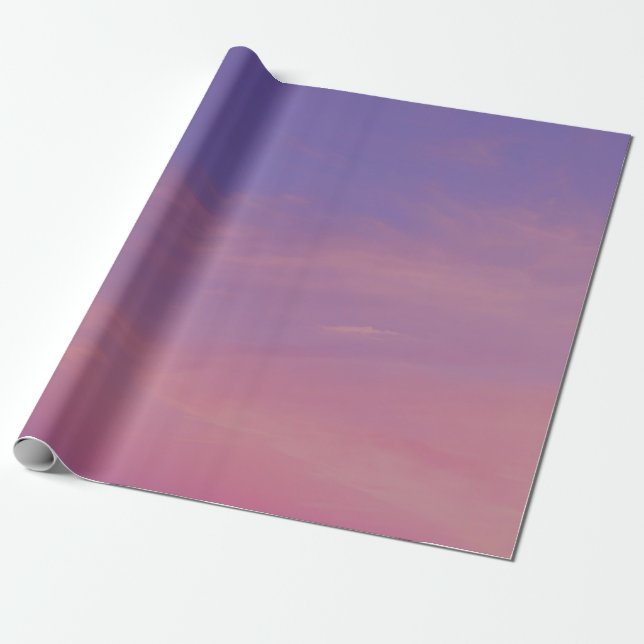 Lila und rosa Sonnenuntergänge Geschenkpapier (Ungerollt)