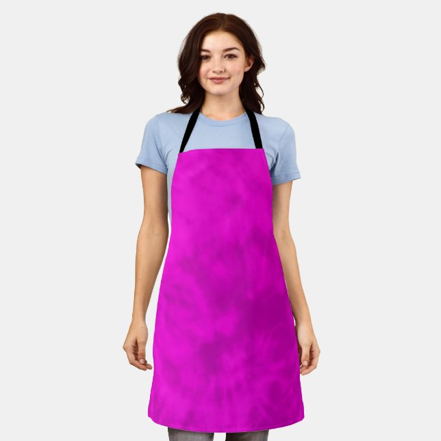 Lila und Rosa Tie Dye,  Schürze (Getragen)