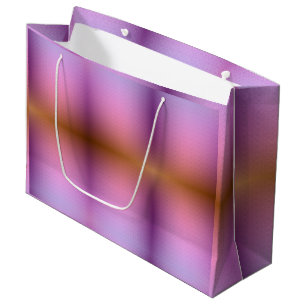 Lila und rosa verlaufende Geschenktasche mit weiße Große Geschenktüte
