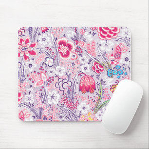 Lila und rosa Vintage Blumenmousepad Mousepad