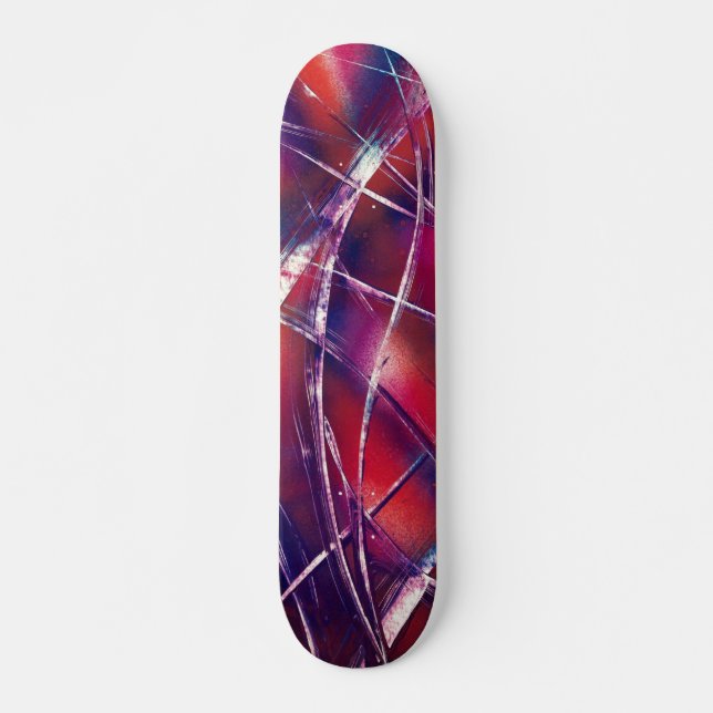 Lila und rosafarbene Schleife Skateboard (Vorne)
