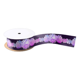 Lila- und rosafarbene Triple Moon Pagan Handfasts Satinband