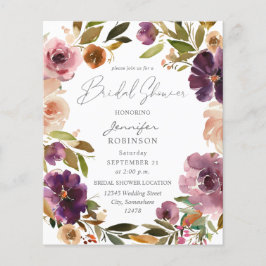 Lila und rosafarbenes Brautparty V2 groß Flyer