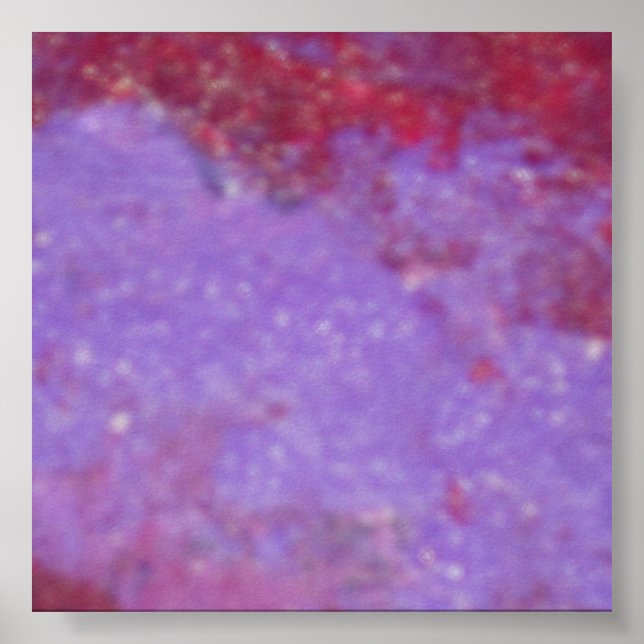 lila und roter Druck Poster (Vorne)