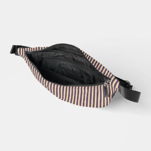 Lila und rötlich-rosa Streifen Bauchtasche