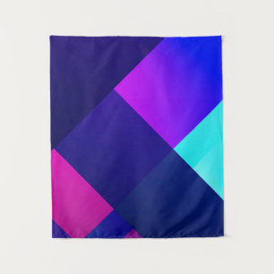 Lila und schwarz-karierte Abbildung Wandteppich