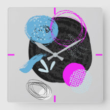 Lila und schwarze Abstrakte Form Art und Weise