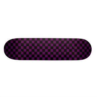 Lila und schwarze Checkered Plattform Skateboard