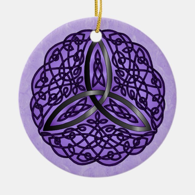 Lila und schwarzer keltischer keramikornament (Vorne)
