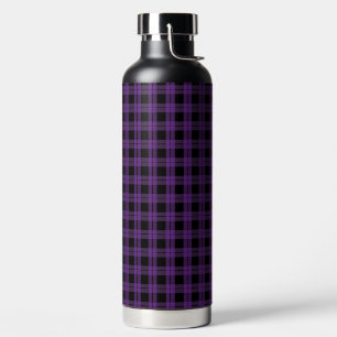 LILA UND SCHWARZES HALLOWEEN-KAROMUSTER TRINKFLASCHE