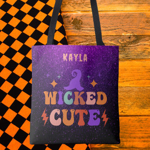 Lila und schwarzes Personalisiertes Halloween