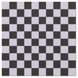 Lila und schwarzes Schachbrettmuster Stoff