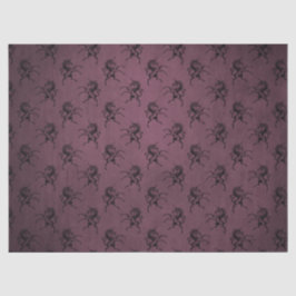 Lila und schwarzes Unicorn-Seidenpapier Seidenpapier