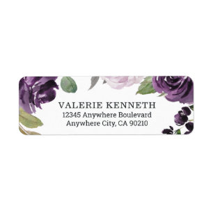 Lila und silberne elegante Blumenhochzeit