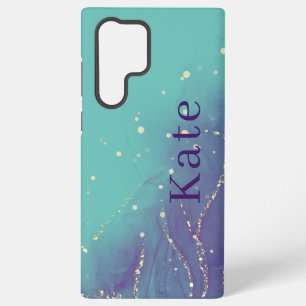 Lila und Türkis Glam Chic Samsung Galaxy Hülle
