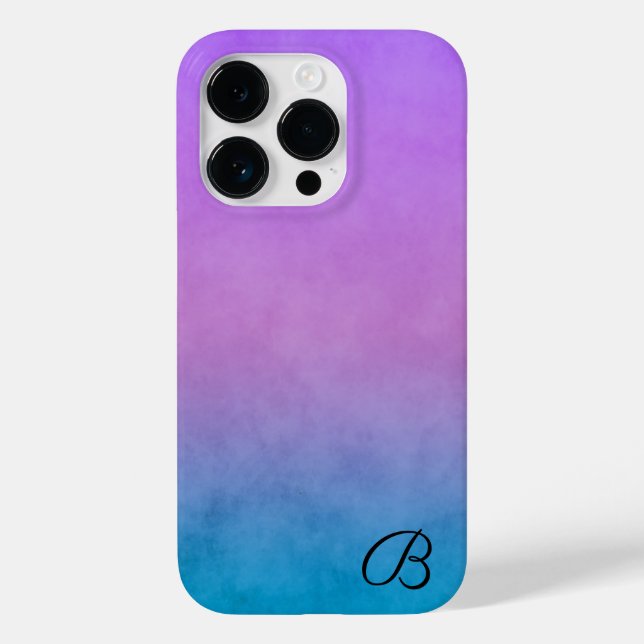 Lila und türkischer Personalisierter Fall Case-Mate iPhone Hülle (Rückseite)