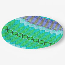 Lila und türkisfarbene Papiere zum Geburtstag von